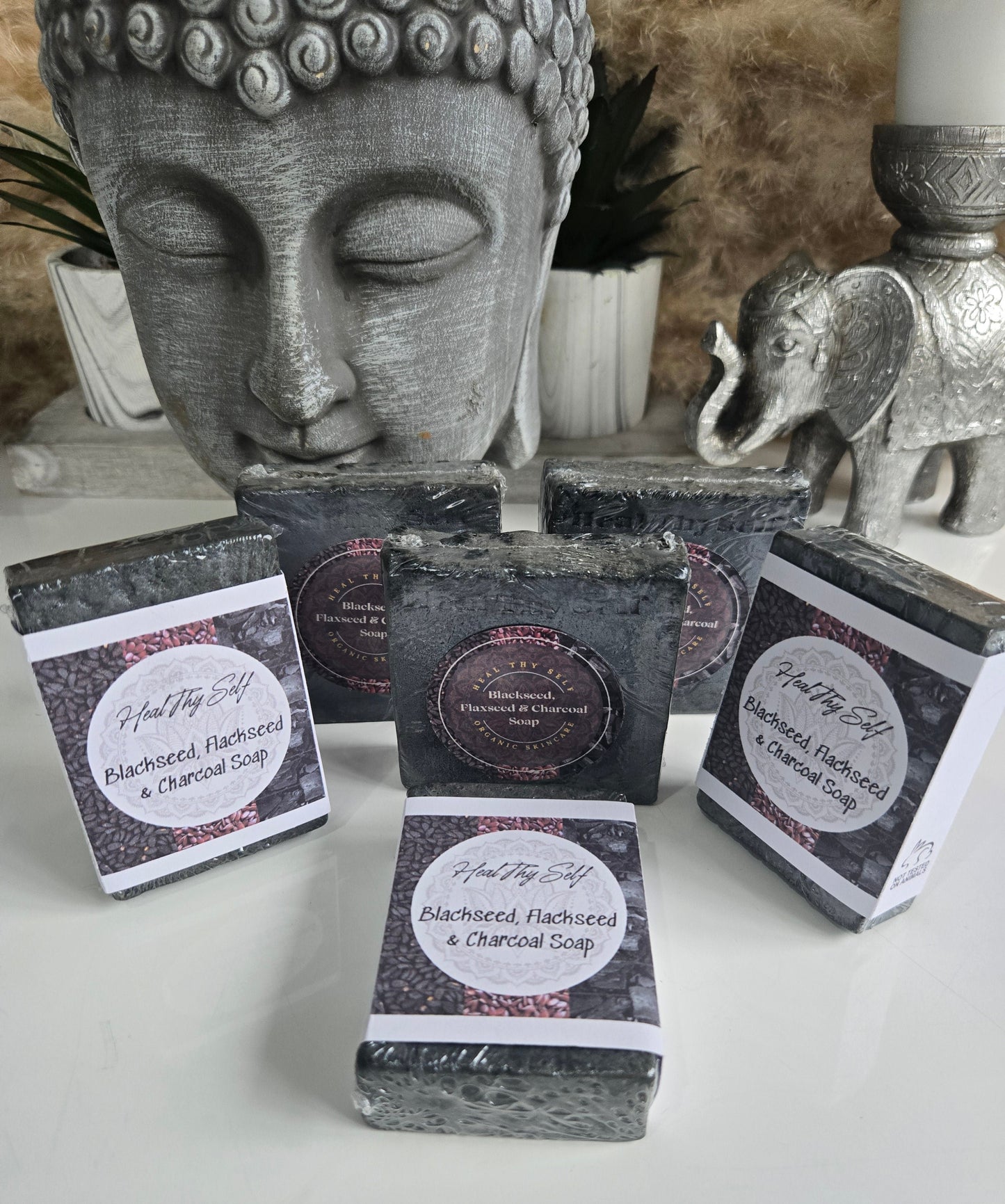 Organic Blackseed, Flaxseed & Charcoal Soap